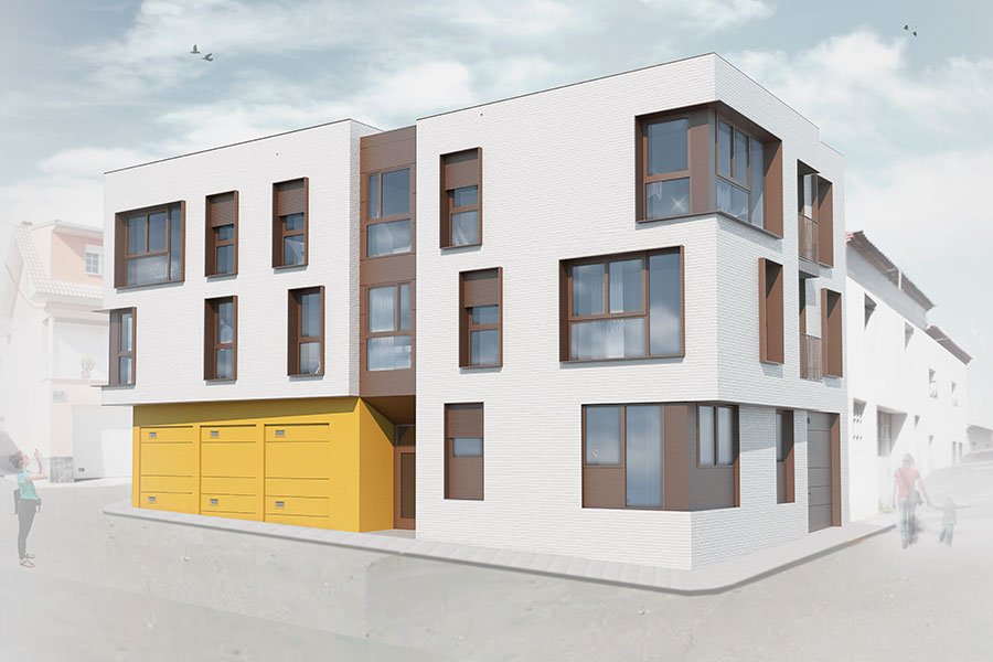 edificio en monzon arquitectura