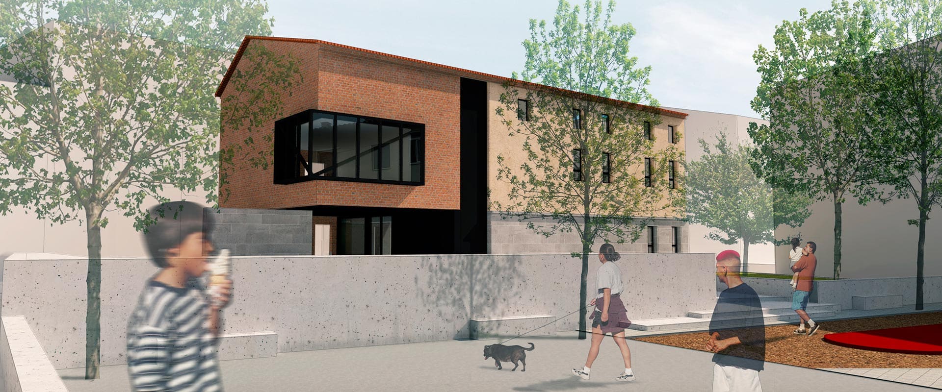 diseño y arquitectura de Edificio multiusos monzon