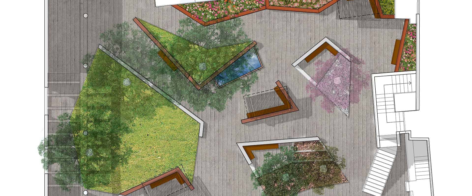 arquitectura jardin ancianos monzon